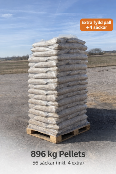 6 mm pellets inklusive hemkörning 896 kg